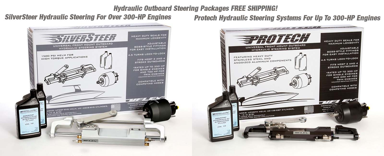 Uflex Outboard Sterndrive And Inboard Boat Hydraulic Steering Systems