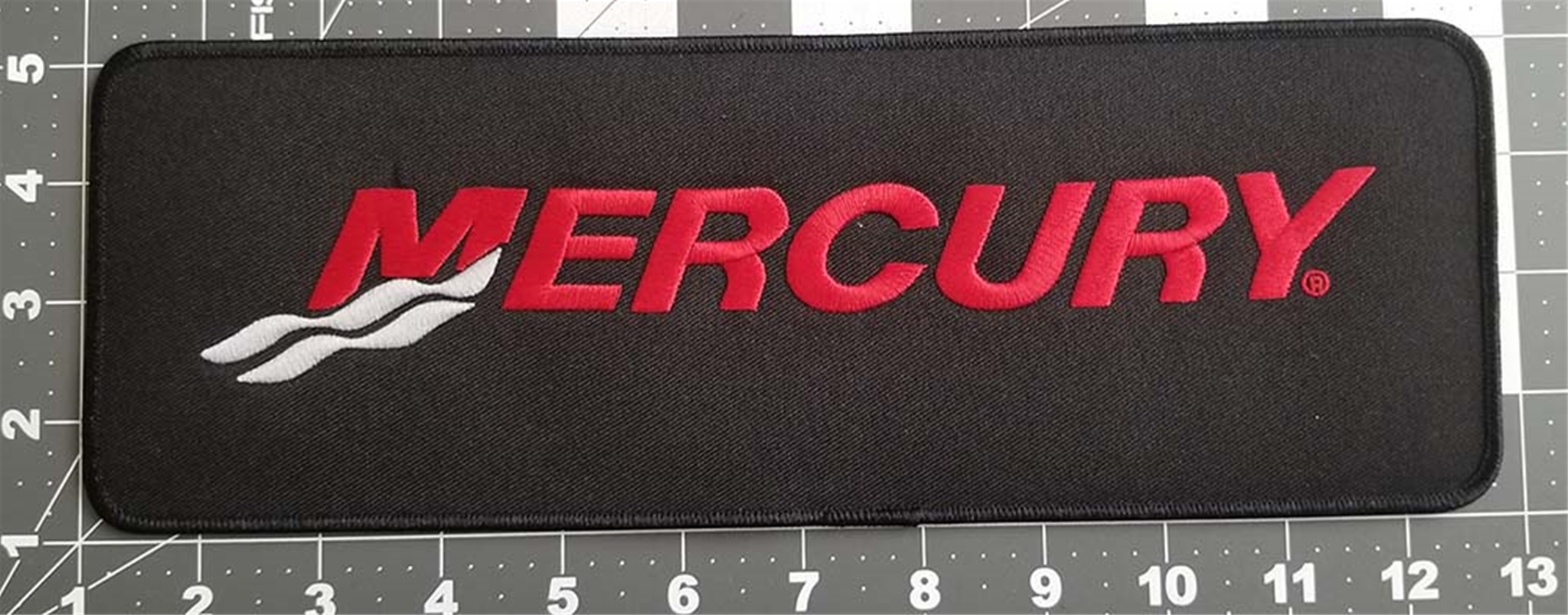 OEM Genuine Mercury Embroidered Large Logo Iron On Sew On Patch