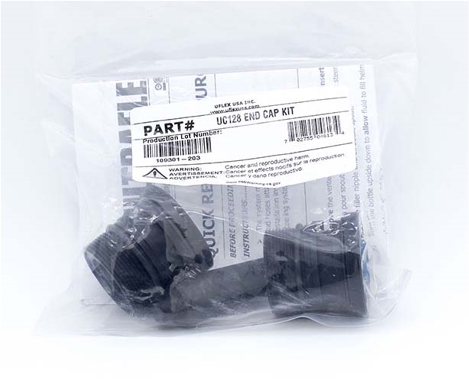 End Cap Kit Uflex UC128-TS 1, 2, 3, FM Cylinders